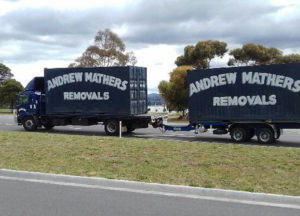 Andrew Mathers Removal's Trucks in Hobart